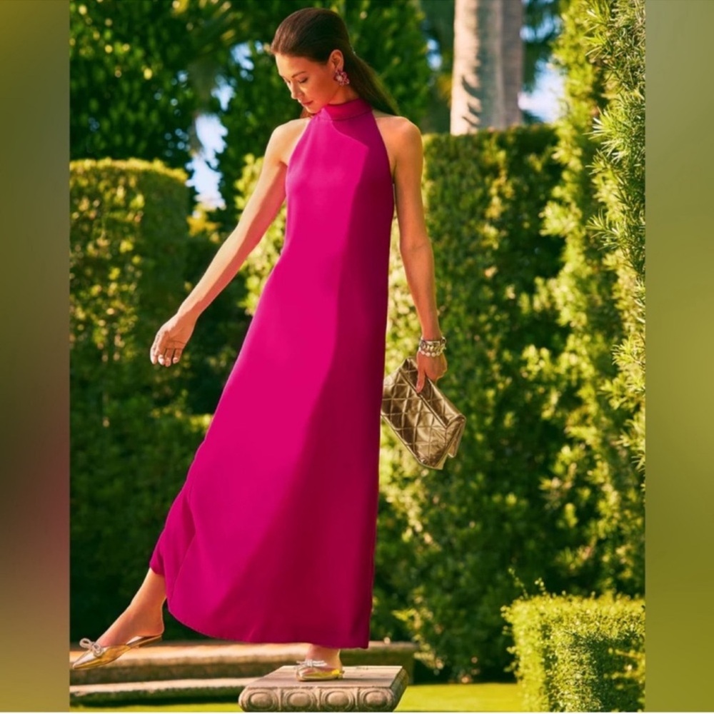 NWT LILLY Pulitzer Alaric Halter Maxi Dress